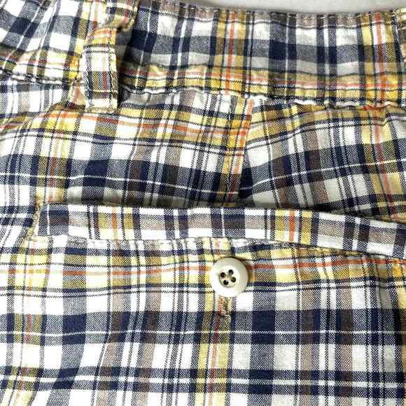 Gap Reversible‎ Shorts Mens Size 32 Light Beige to Plaid Cotton Pockets Bermuda - Picture 6 of 9